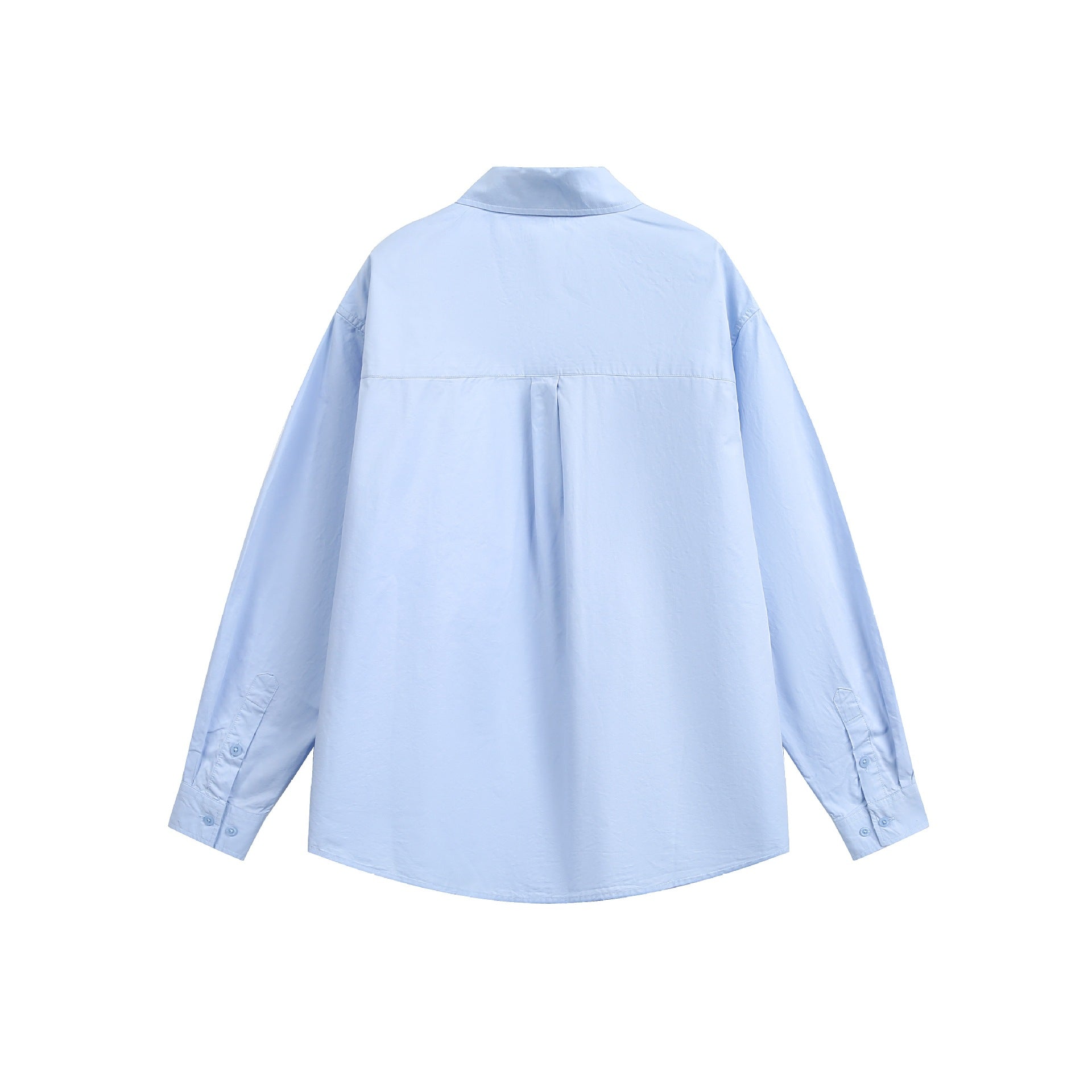 Women's Oversize Casual Shirt with Drop Shoulder and Chest Pocket Chichicherry