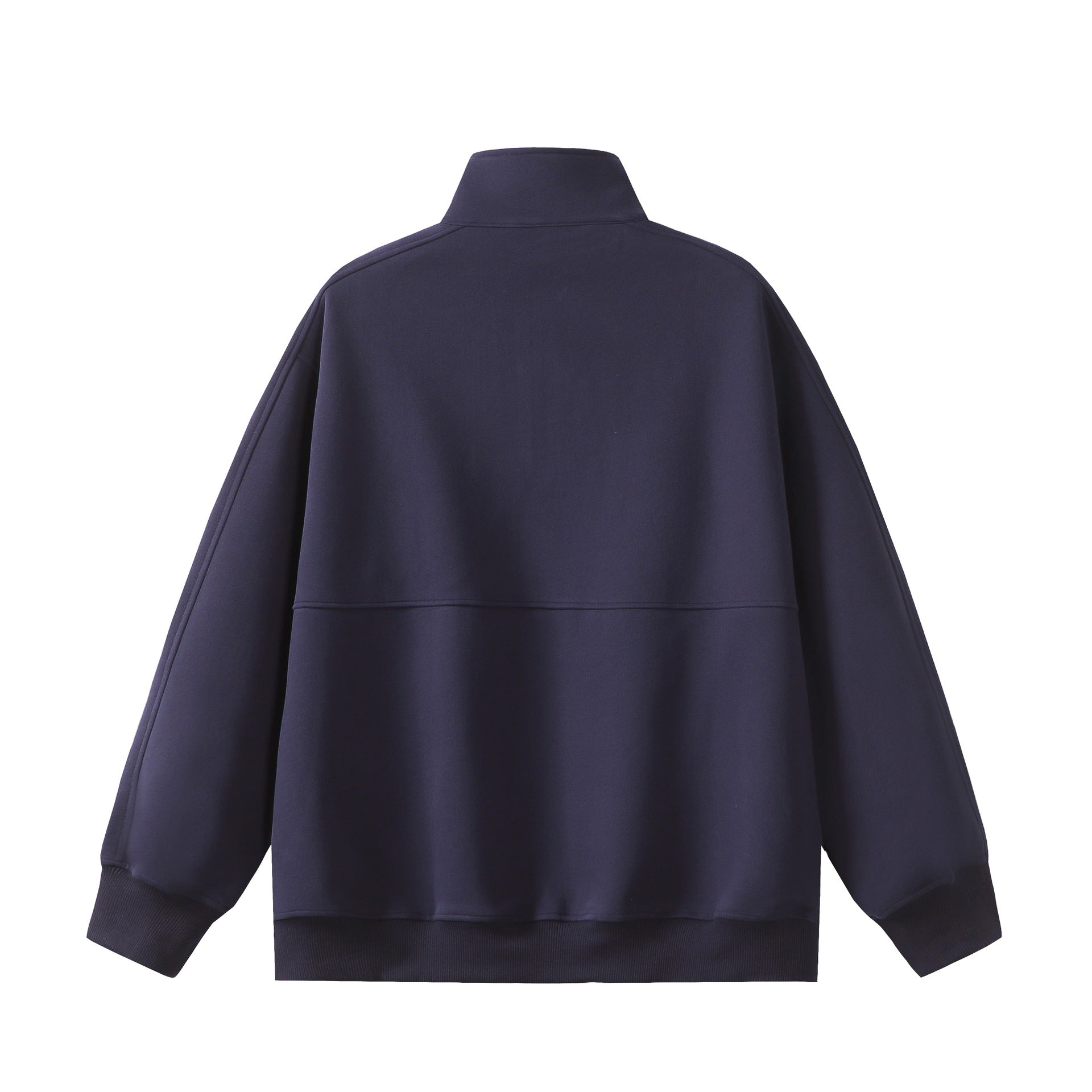 Men's half-zip sweatshirt with stand-up collar, kangaroo pocket, and relaxed fit Chichicherry