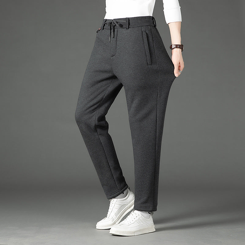 Men's thermo joggers with teddy lining, elastic waistband and zip pockets Chichicherry
