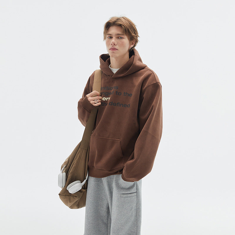 Unisex Oversize Hoodie made of cotton blend with kangaroo pocket and statement print Chichicherry