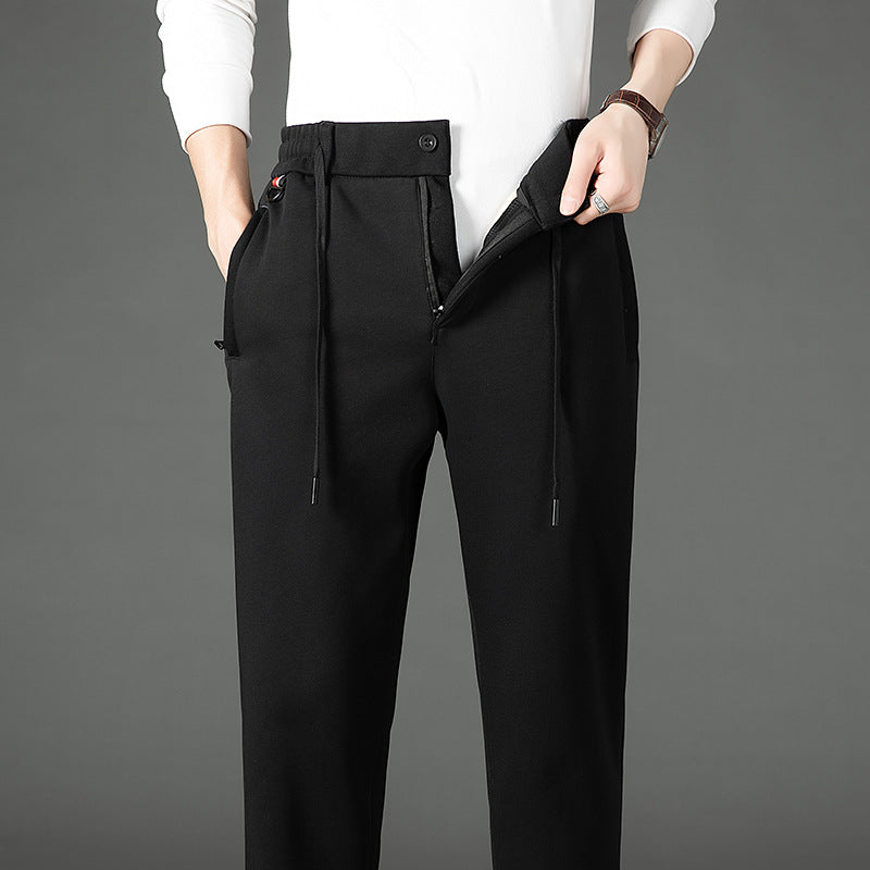 Men's thermo joggers with teddy lining, elastic waistband and zip pockets Chichicherry