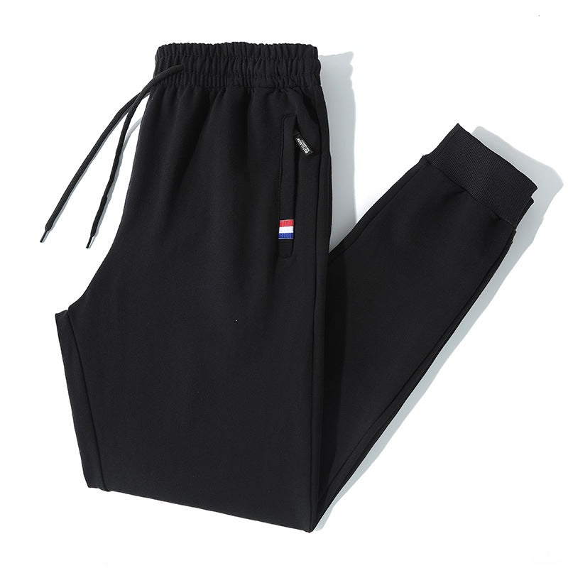 Men's tapered joggers with drawstring, zip pocket & ribbed cuffs Chichicherry