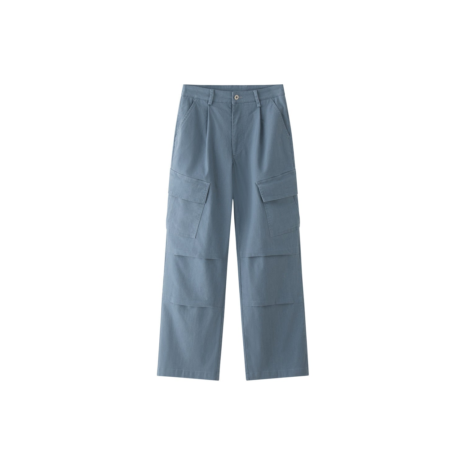 Women's Wide Cargo Palazzo Pants with Pleats and Large Flap Pockets Chichicherry