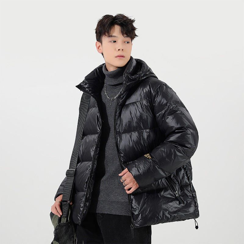 Unisex Padded Hooded Jacket with Thermal Insulation and Adjustable Hem Chichicherry