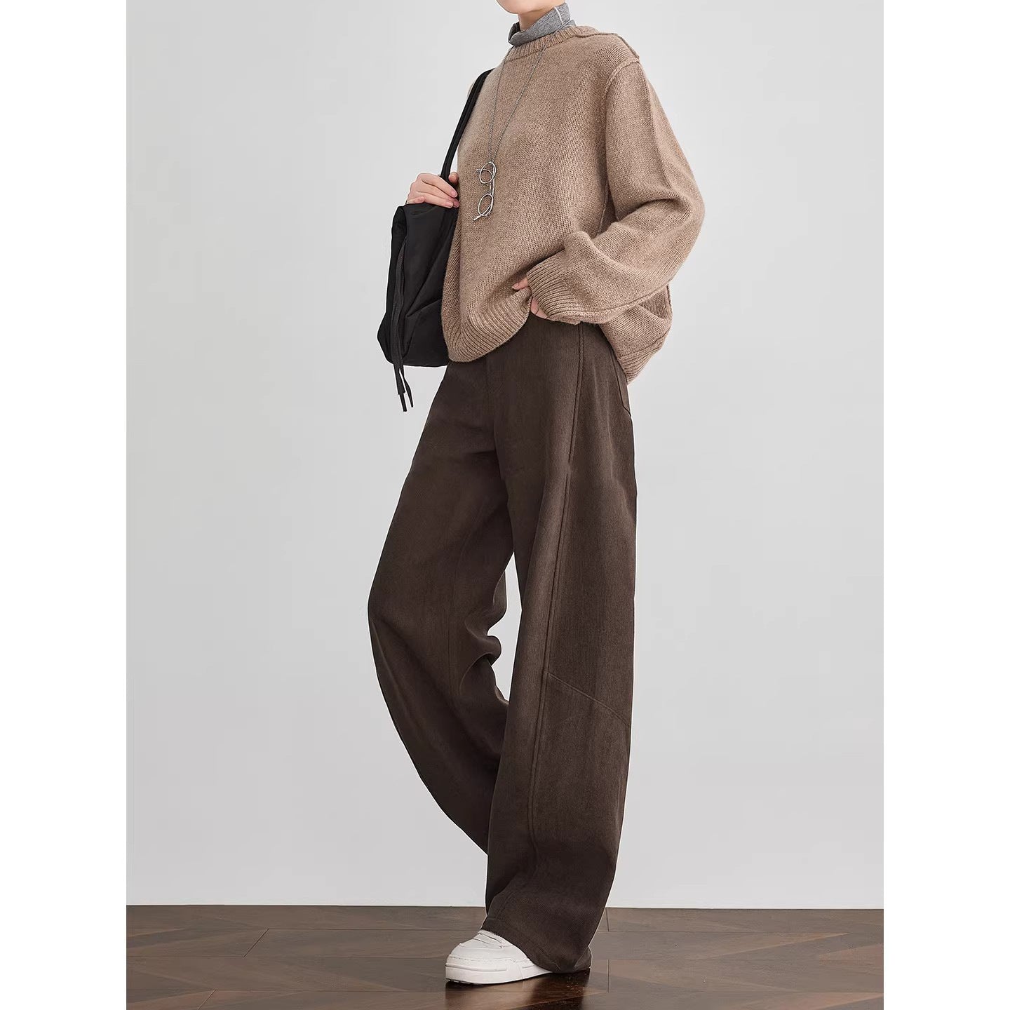 Women's Comfortable and Elegant Wide Cord Pants Chichicherry