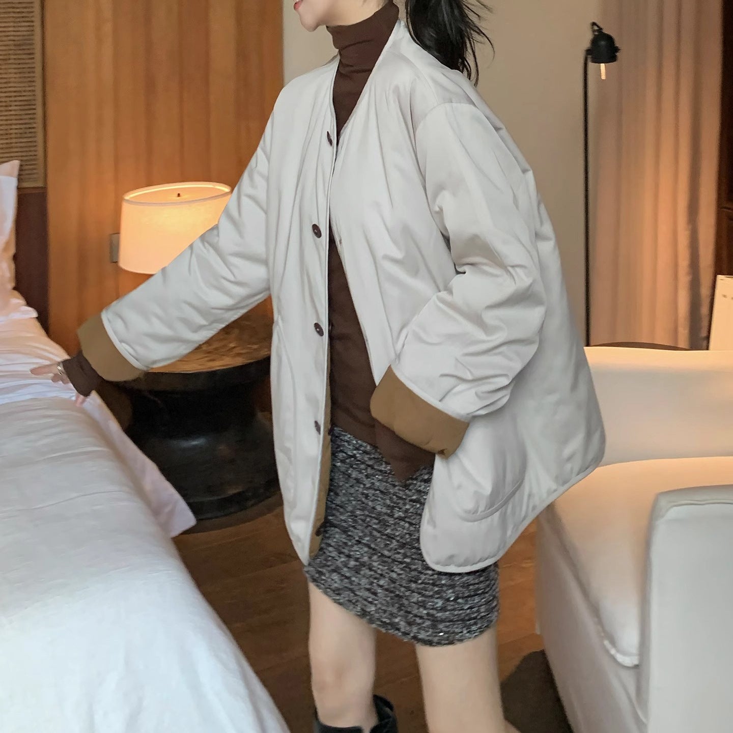 Women Comfortable Oversized Jacket Chichicherry