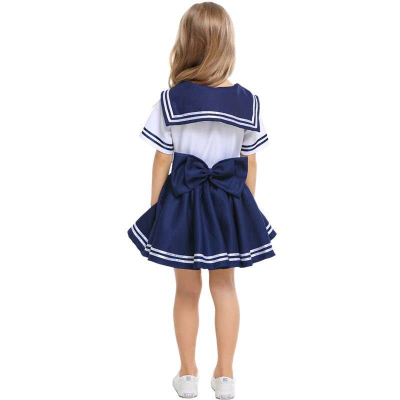 Girl Sailor Outfit with Ruffles and Bows Chichicherry