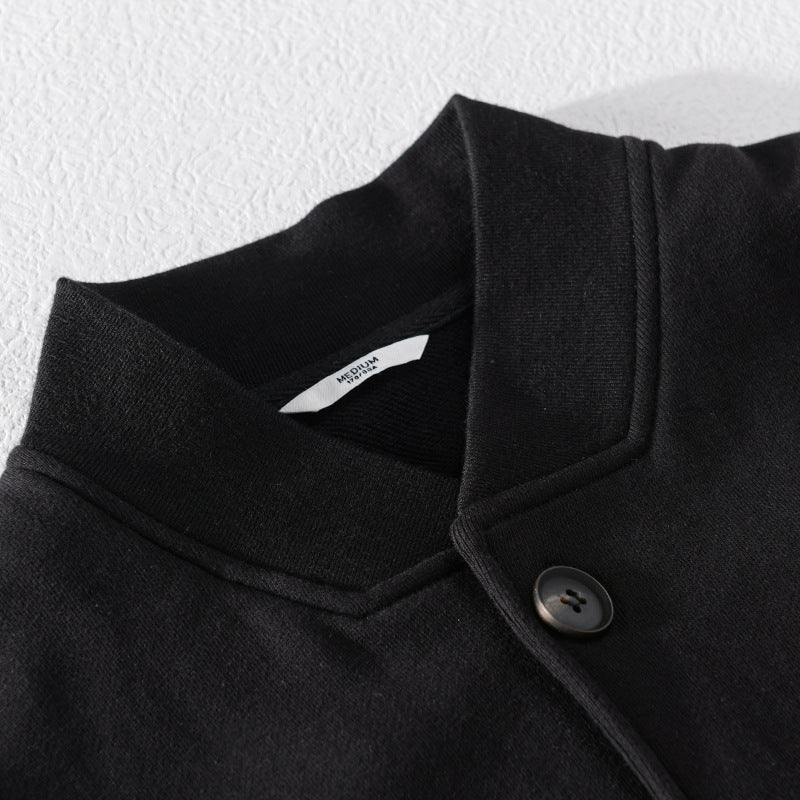 Men's Casual Bomber Style Shirt Jacket with Applied Contrast Pockets Chichicherry