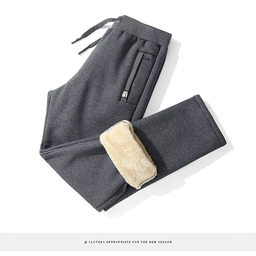 Men's Minimalistic Tech Jogging Pants with Slim Fit, Elastic Waistband and Hidden Zipper Pockets Chichicherry