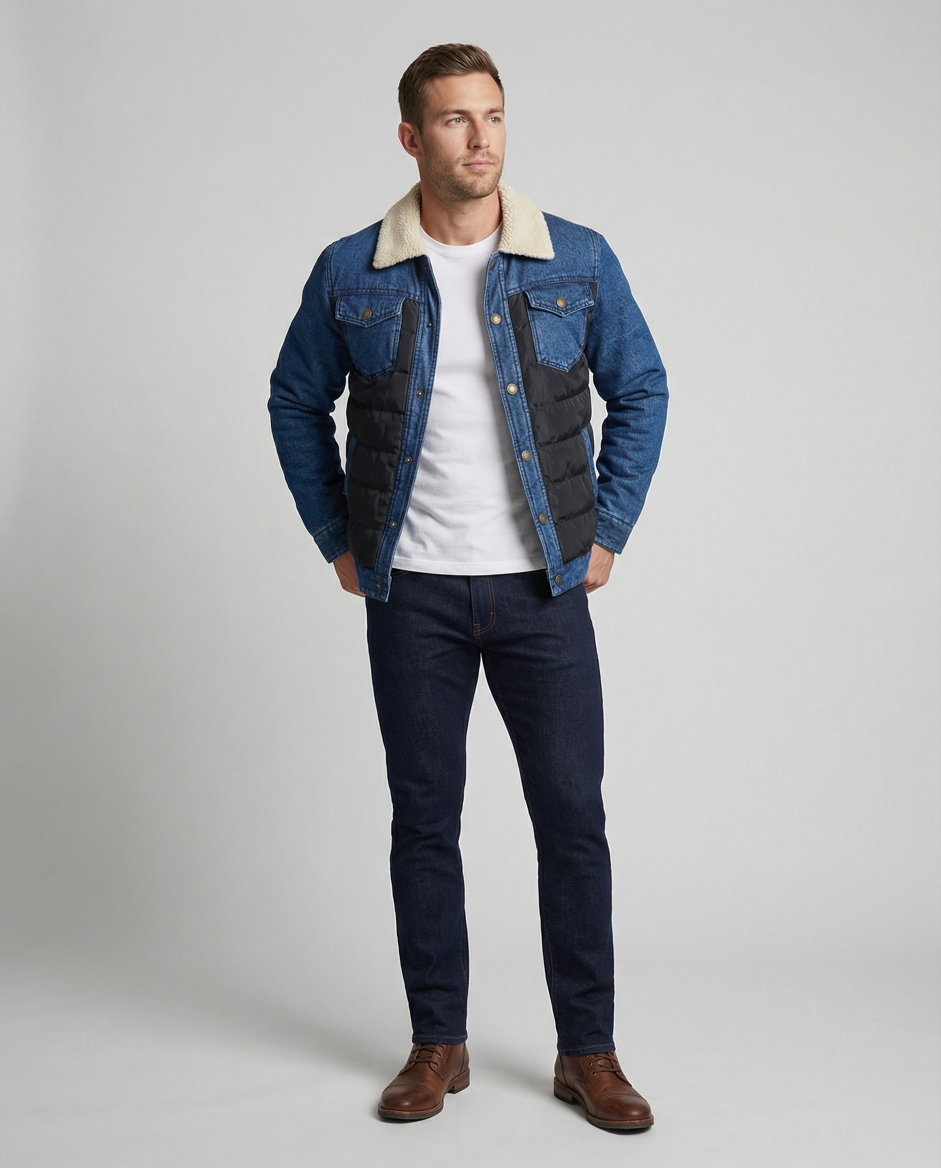 Transitional jacket men's overshirt