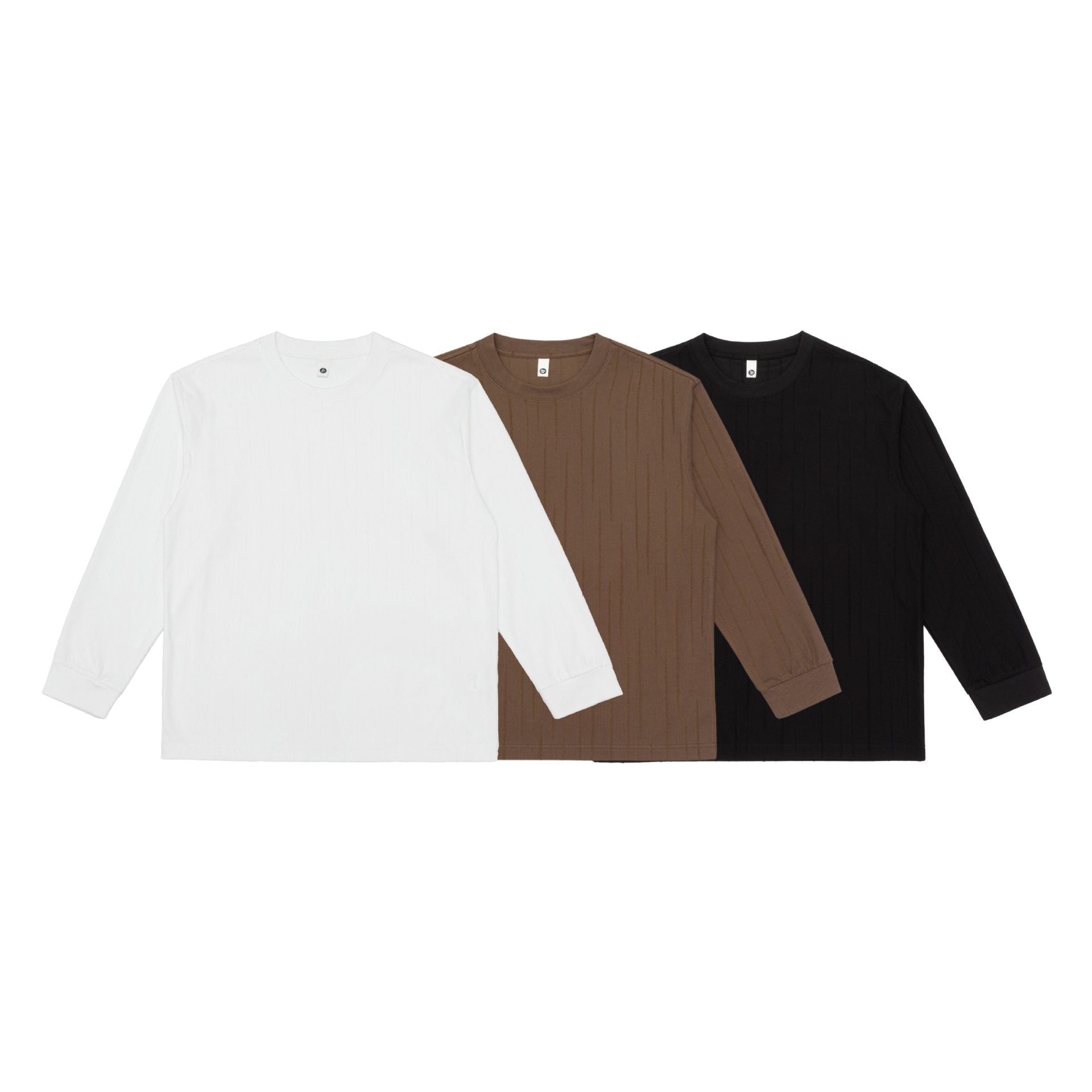 Unisex Premium long-sleeve shirt made of structured jersey with reinforced round neck Chichicherry