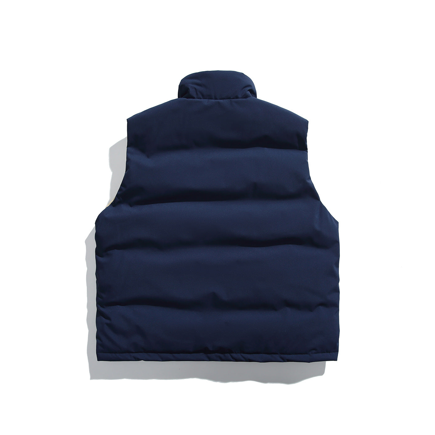 Unisex Padded Utility Vest with High Stand-Up Collar and Flap Pockets Chichicherry