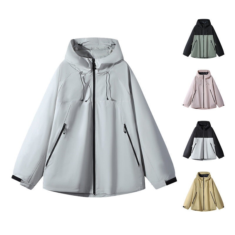 Unisex Water-repellent two-tone softshell jacket with hood Chichicherry