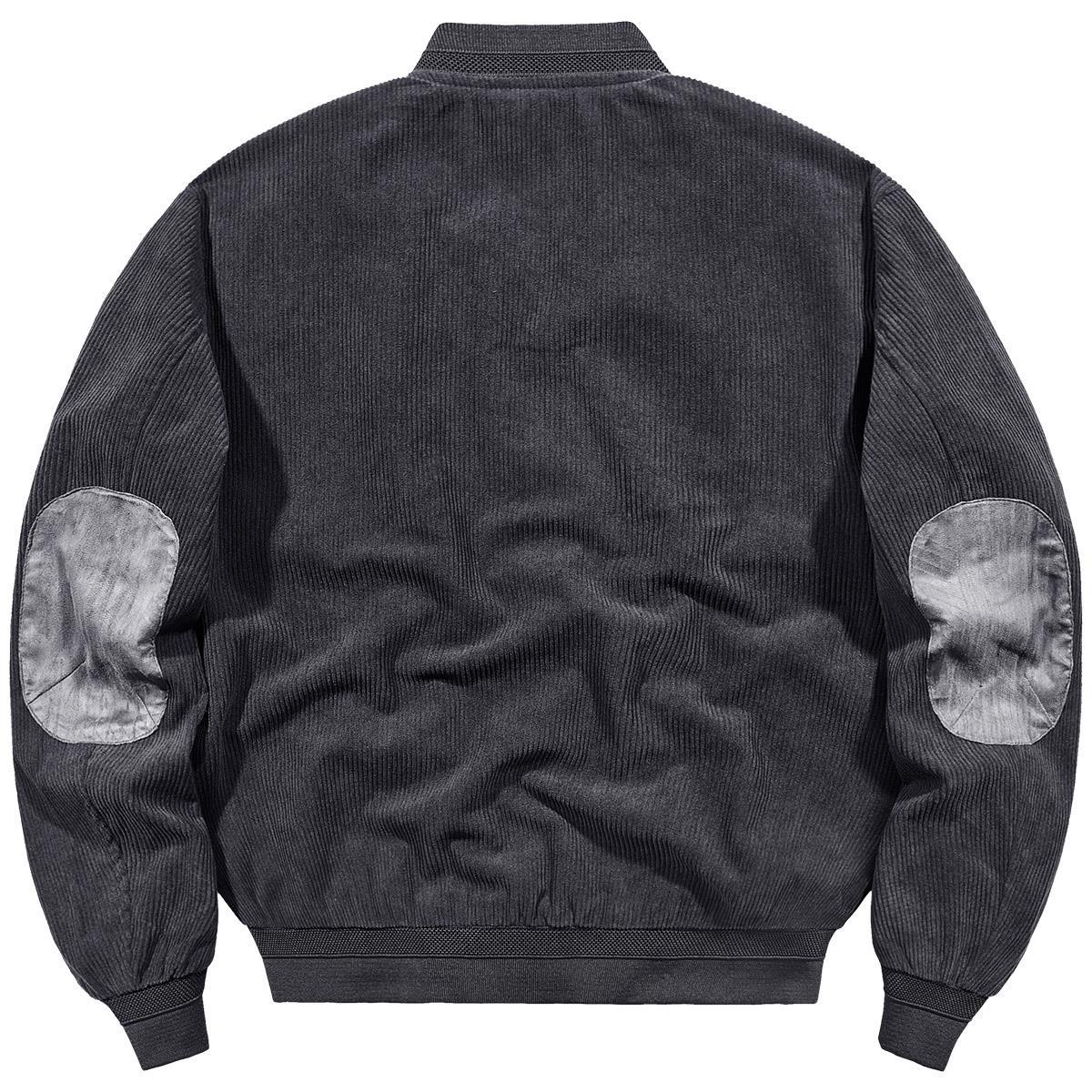 Men's cord jacket in bomber style made of fine corduroy with stand-up collar Chichicherry
