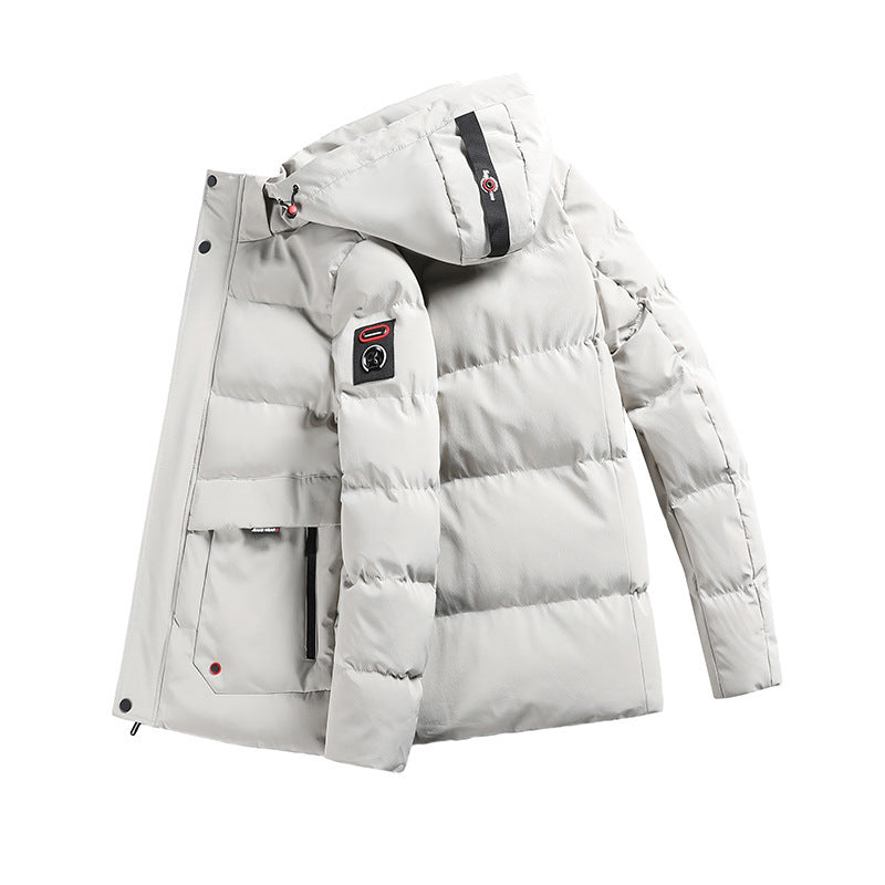 Men's padded parka with hood and large front pockets Chichicherry