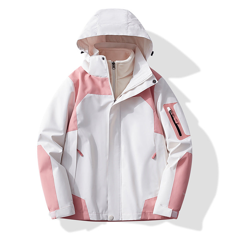 Ladies Multifunctional Trekking Softshell Jacket with removable fleece lining and hood Chichicherry