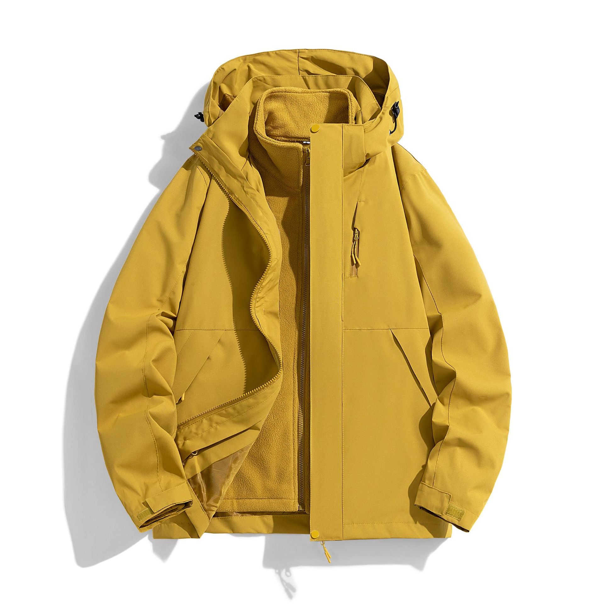 Men's Urban Functional Parka with Fleece Lining and Hood Chichicherry
