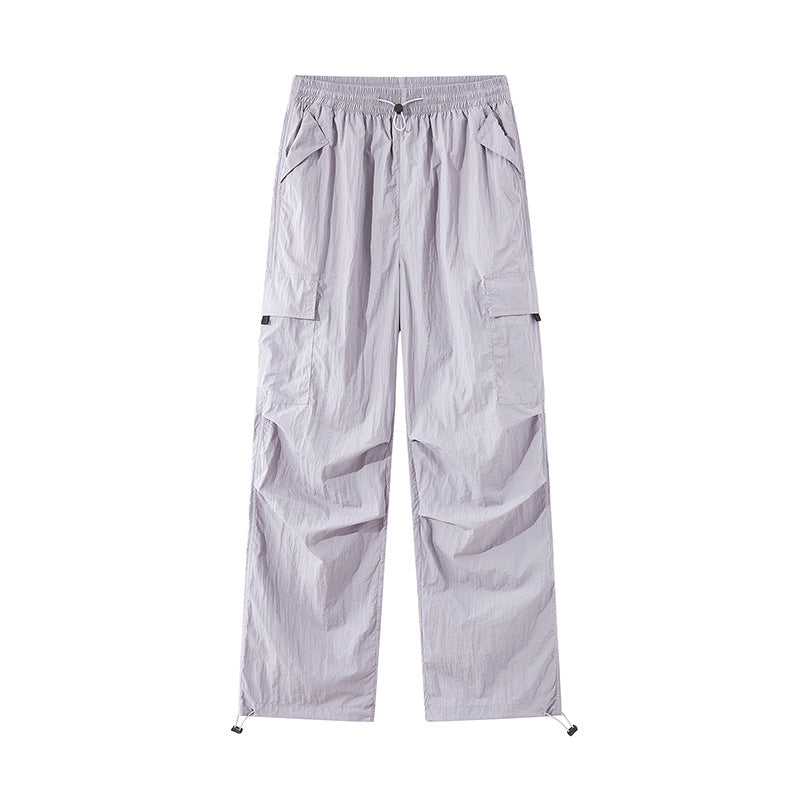 Unisex Lightweight Technical Cargo Pants with Drawstring and Adjustable Hem Chichicherry