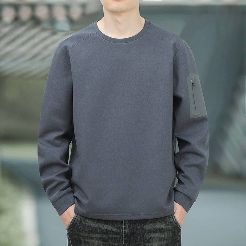 Men's Oversized Sweatshirt with contrasting side pockets and soft fleece lining Chichicherry