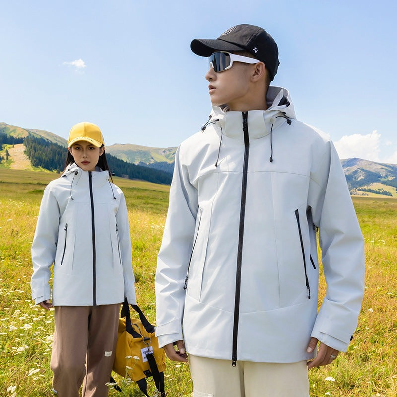 Women's Weatherproof Urban Trekking Jacket with Thermal Fleece Lining and Welded Zippers Chichicherry