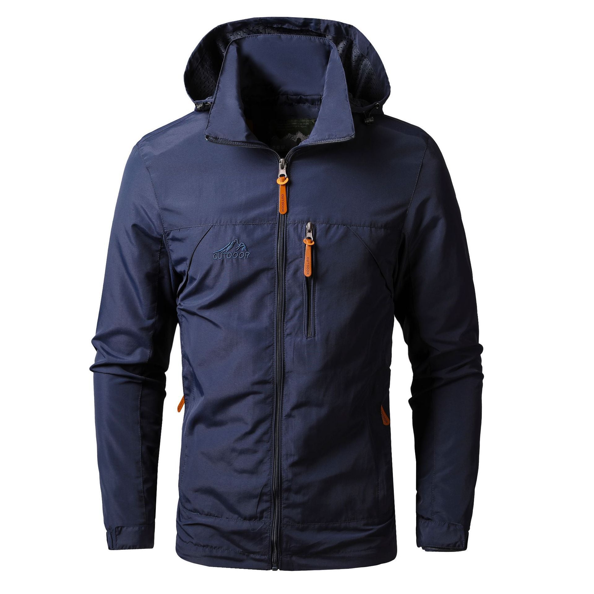 Men's lightweight outdoor field jacket with hood, breathable lining and multifunctional pockets Chichicherry