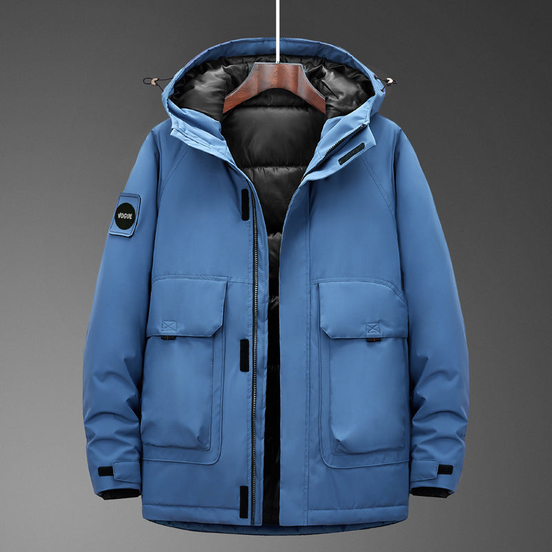 Men's Technical Parka with Waterproof Softshell Outer Shell and Quilted Thermal Insulation Chichicherry