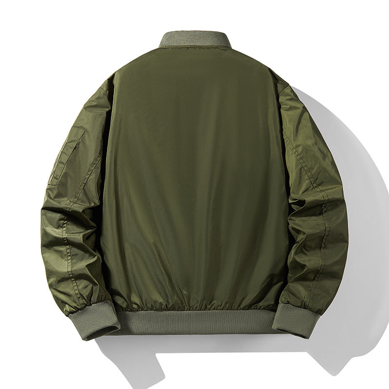 Men's aviator bomber jacket with thermal padding, arm pocket and ribbed cuffs Chichicherry