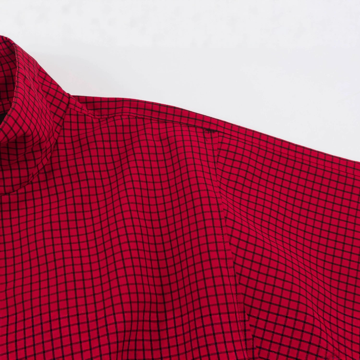 Women Oversize Boxy Bomber Jacket with Stand-Up Collar, Checkered Pattern and Elastic Hem Chichicherry