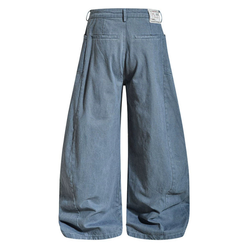 Women wide high-cut jeans culotte in balloon cut Chichicherry