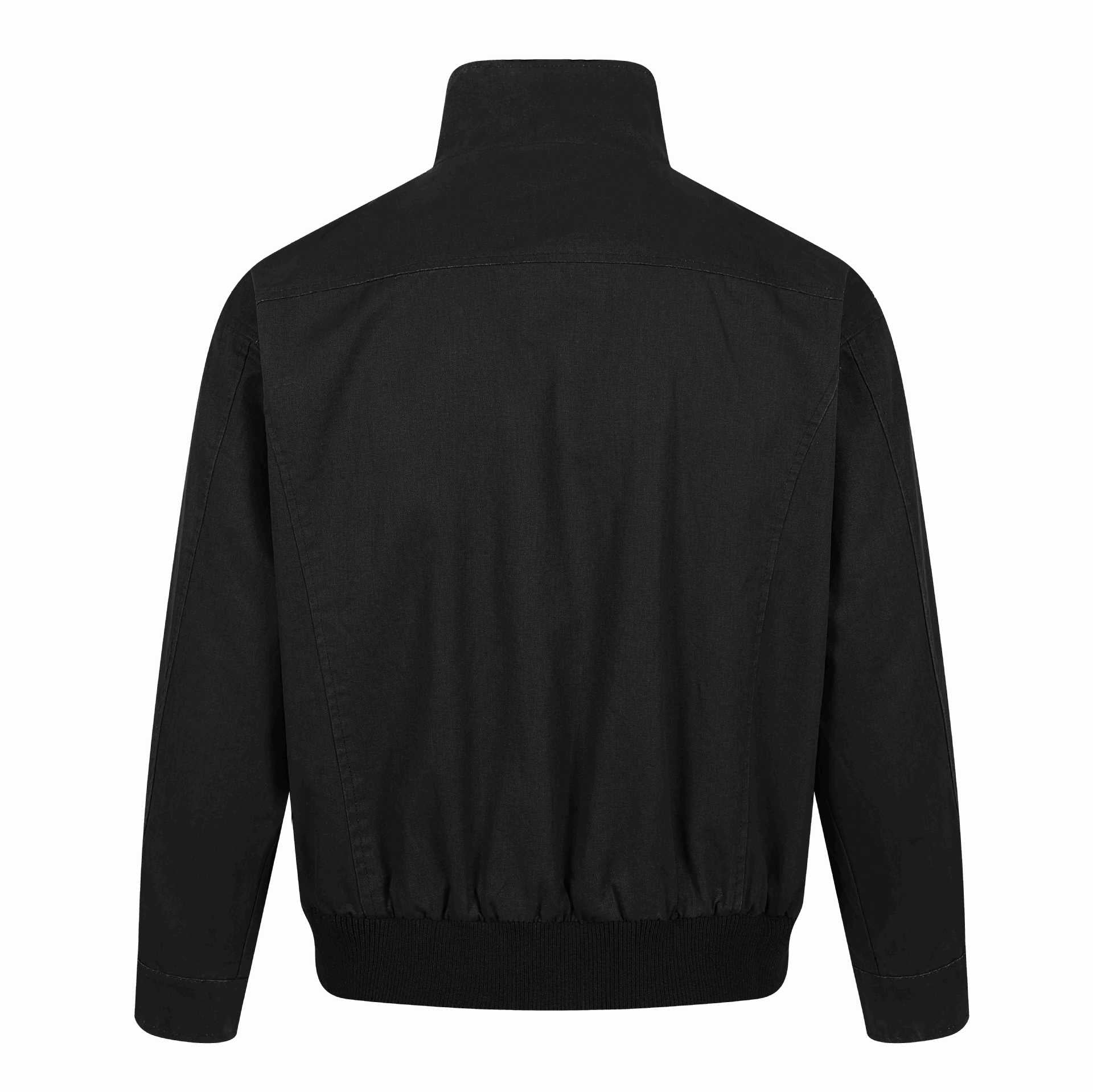 Men's Short Utility Bomber with High Stand Collar, Flap Pockets and Ribbed Cuffs Chichicherry