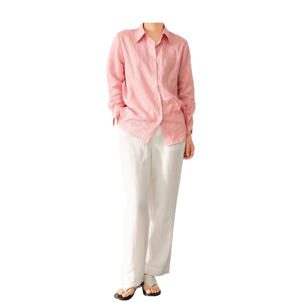 Ladies Elegant Striped Blouse Chichicherry