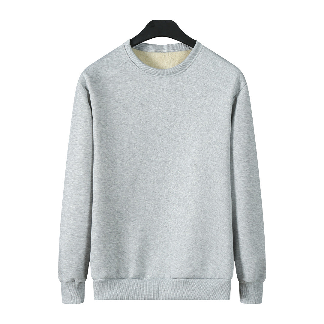 Men's Lined Crew Neck Sweatshirt with Teddy Lining & Ribbed Cuffs Chichicherry