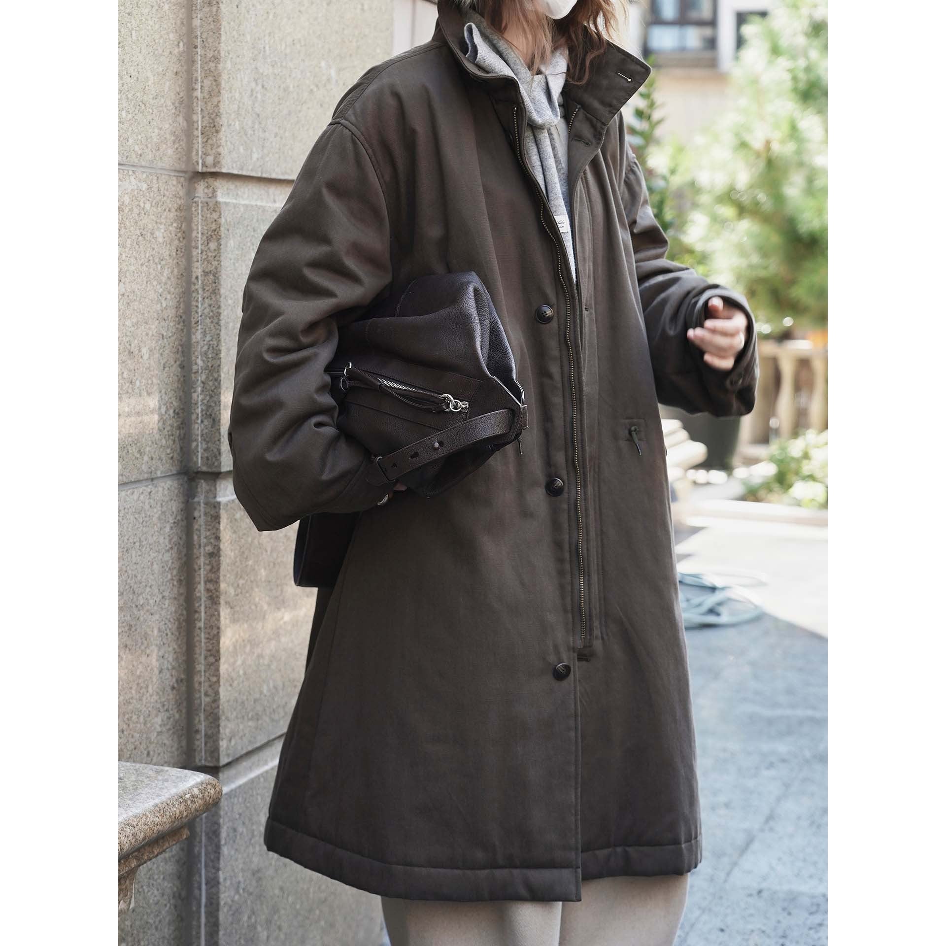 Women's Oversize Parka with Faux Fur Hood and Utility Pockets Chichicherry