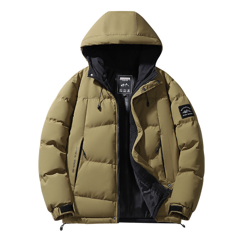 Men's hooded padded jacket with thermal lining and adjustable hem Chichicherry