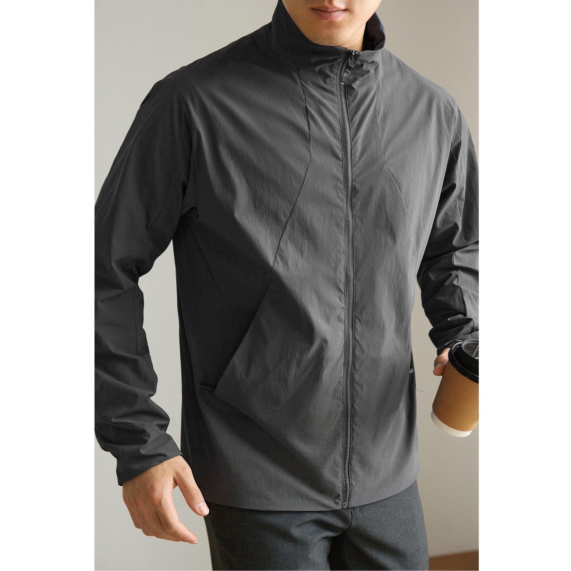 Men's Padded Short Parka with Hood windproof water-repellent and multifunctional pockets Chichicherry