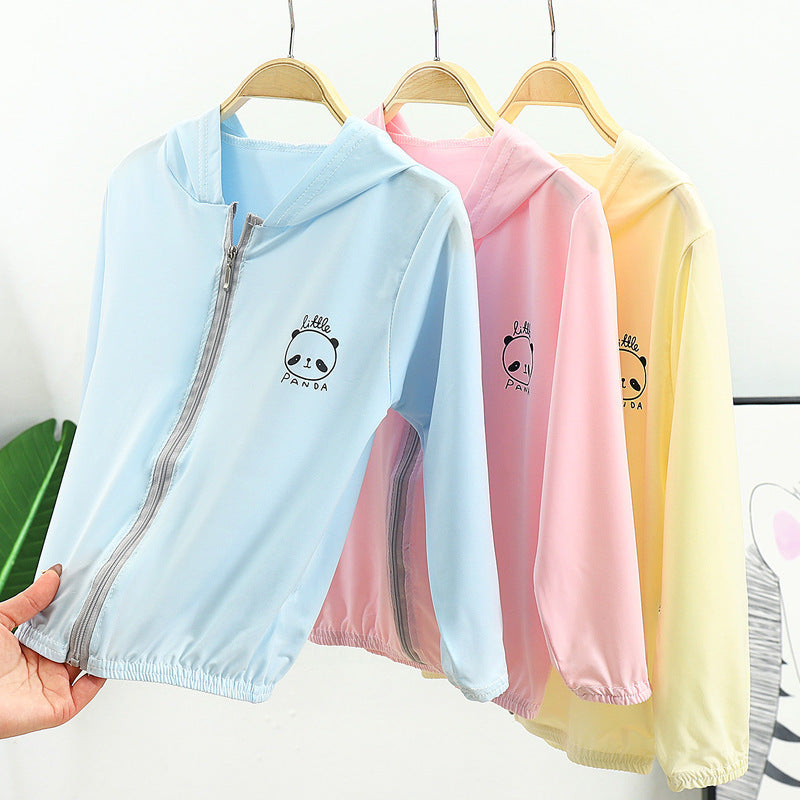 Unisex nan lightweight hooded jacket with full zip and cute panda print Chichicherry