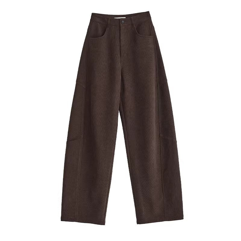 Women's Comfortable and Elegant Wide Cord Pants Chichicherry