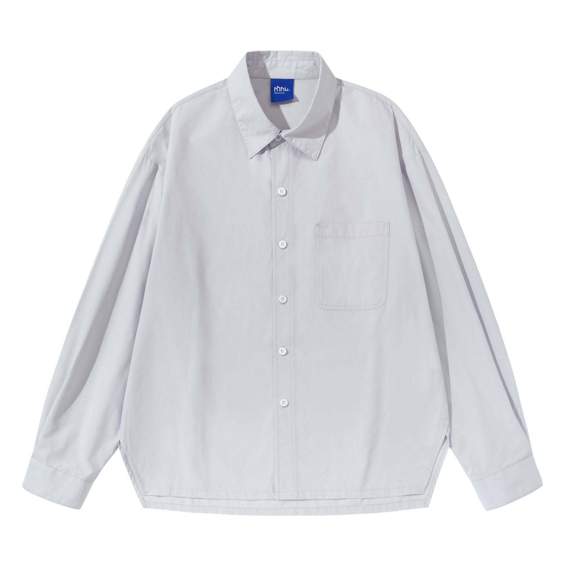 Women's Oversize Boxy Shirt Blouse made of lightweight cotton blend with chest pocket Chichicherry
