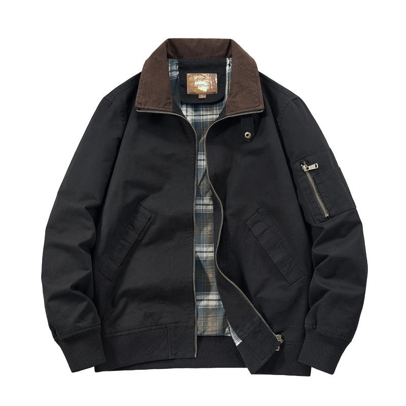 Men's Cord Collar Field Jacket Chichicherry