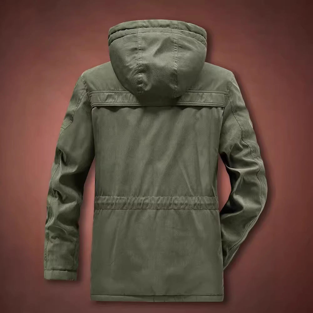 Men's winter parka with teddy fleece lining and hood Chichicherry