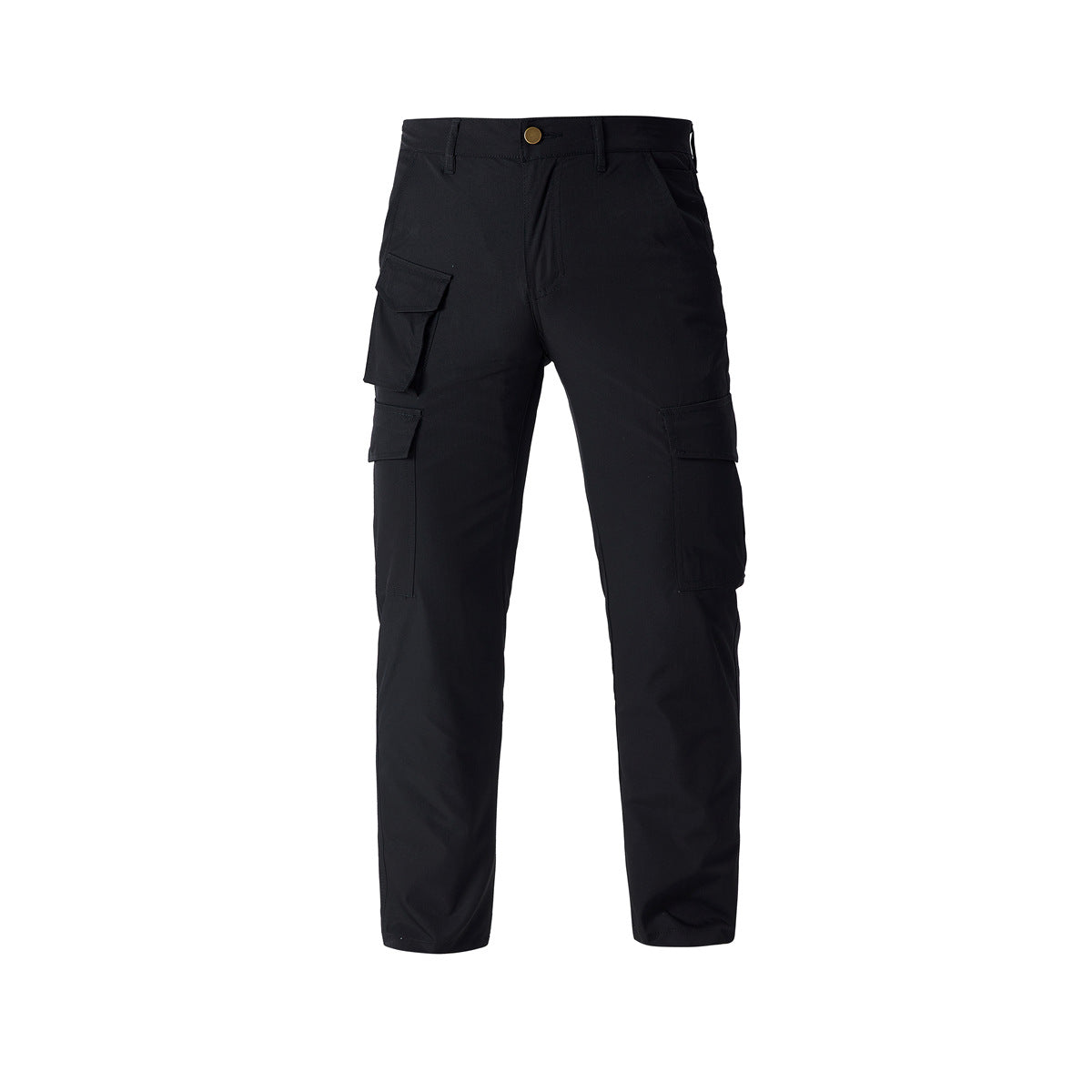 Men's Lightweight Stretch Cargo Pants with Multiple Flap Pockets & Tapered Fit Chichicherry