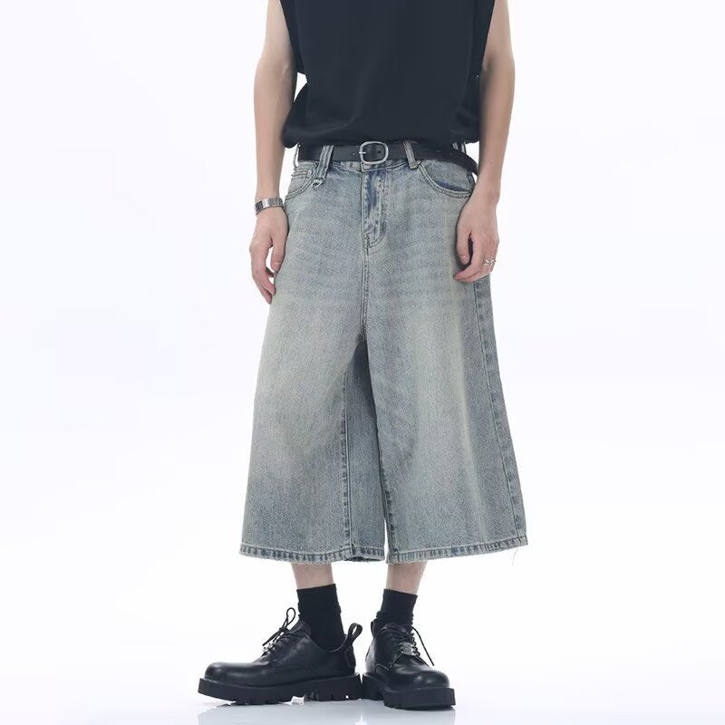 Unisex Fashion Wide Jeans Chichicherry