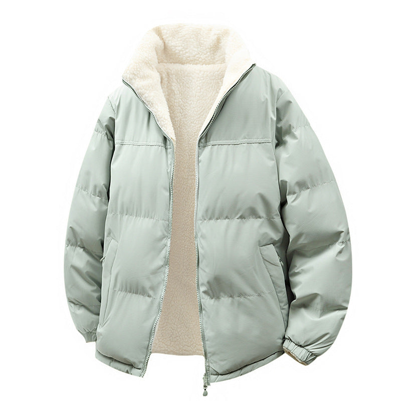 Unisex Padded Bomber Jacket with Teddy Lining and Hidden Inner Pockets Chichicherry
