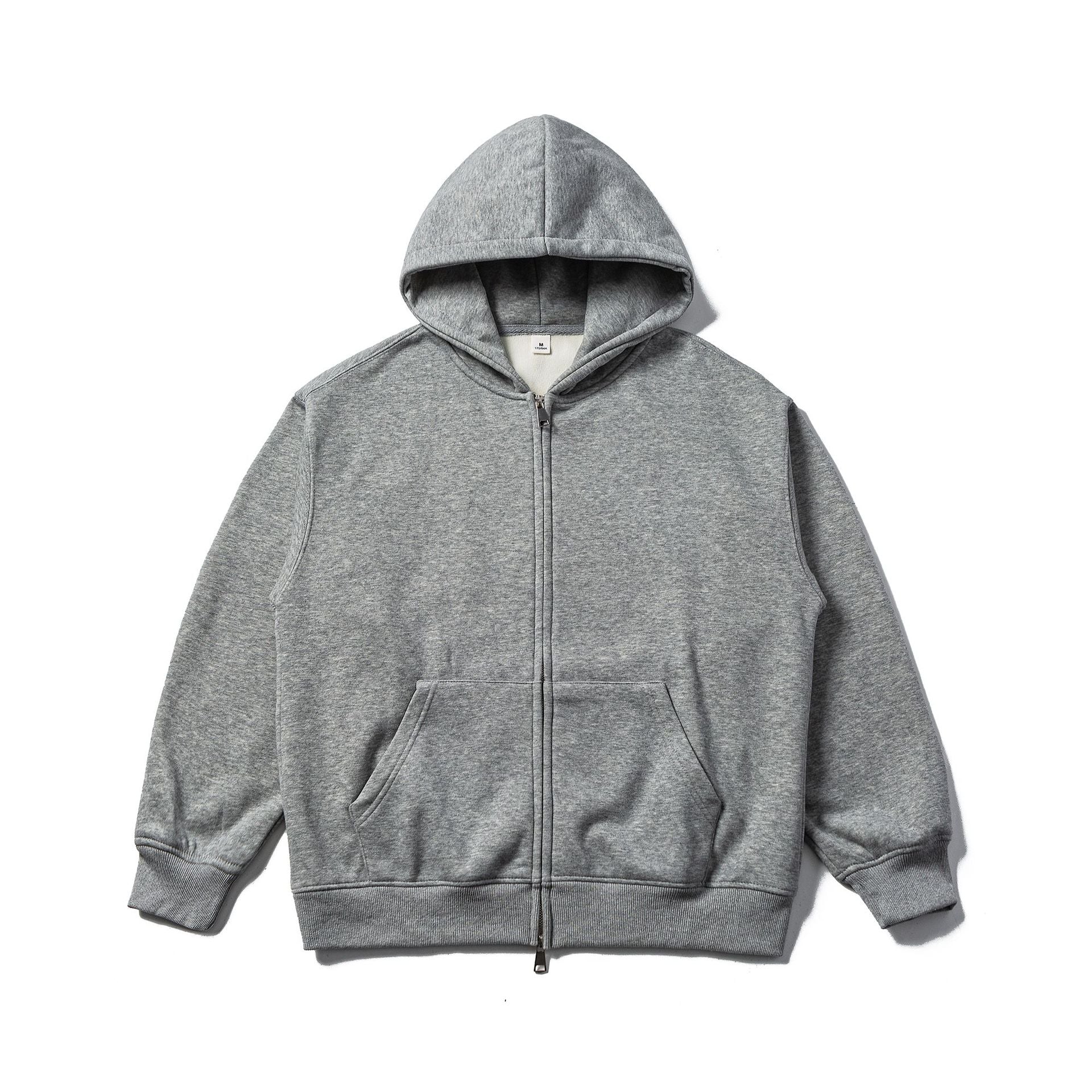 Unisex Hooded Sweat Jacket with Two-Way Zipper and Kangaroo Pocket Chichicherry