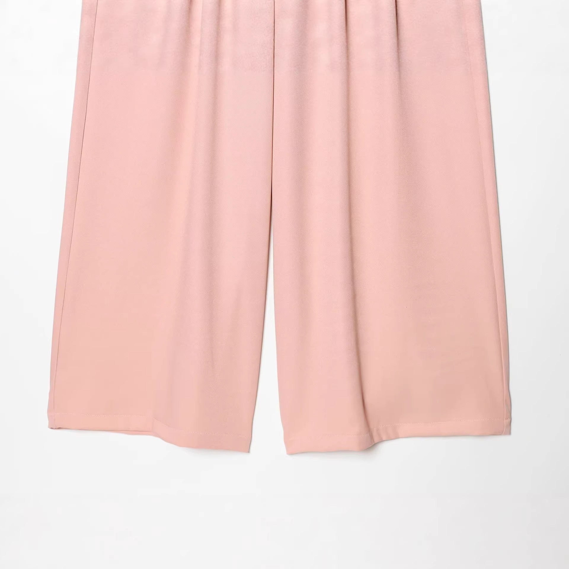 Women's High-Waisted Palazzo Pants with Wide Leg and Piping Pockets Chichicherry