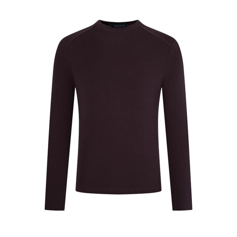 Men's fine knit pullover with round neck made of merino wool Chichicherry