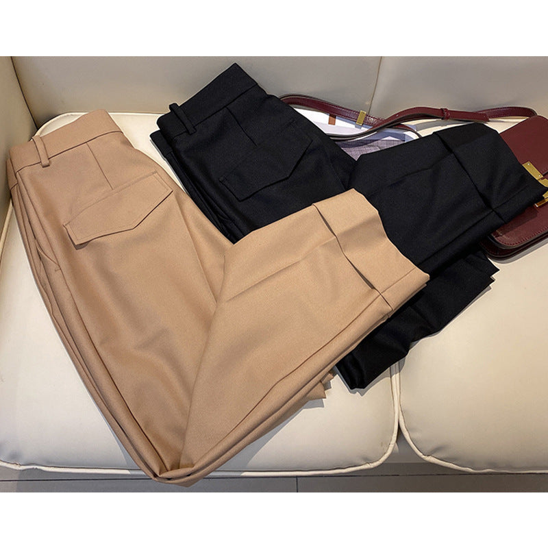 Ladies Elegant and high-waisted trouser with wide leg Drune