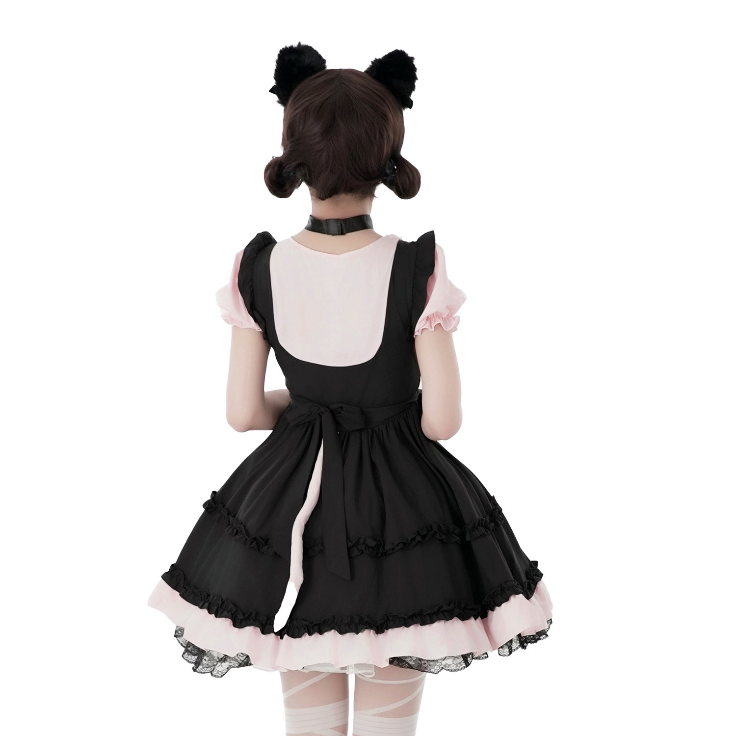 Women's playful cat costume dress with ruffle details and accessories Chichicherry