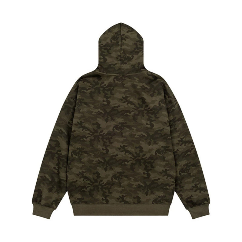Women's hoodie with rhinestone front print, relaxed fit and side pockets Chichicherry