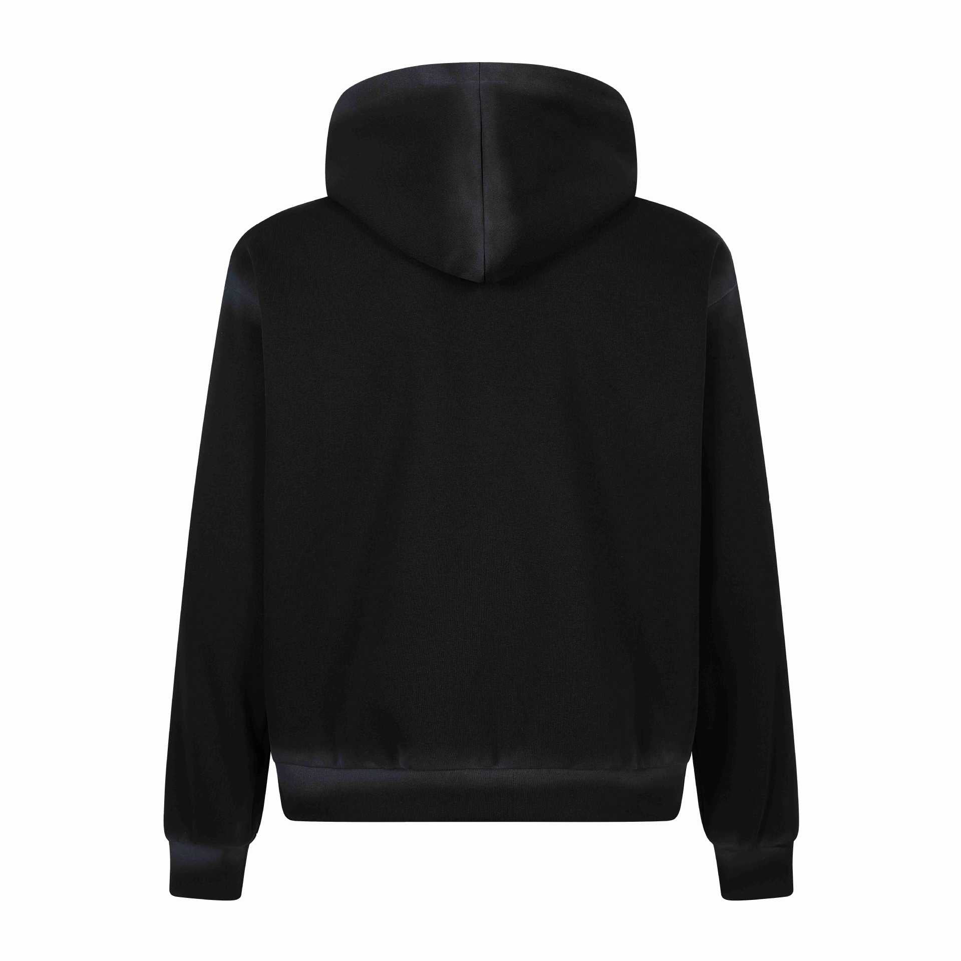 Unisex hooded jacket with full zip, large typo print and kangaroo pocket Chichicherry